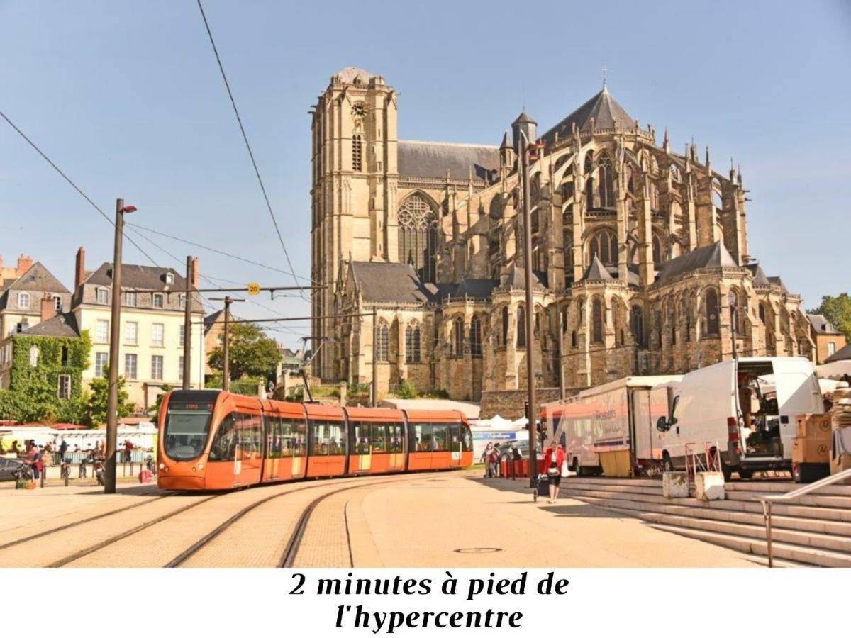 Le Myanmar - Hyper Centre - Parking - 4P Lägenhet Le Mans Exteriör bild